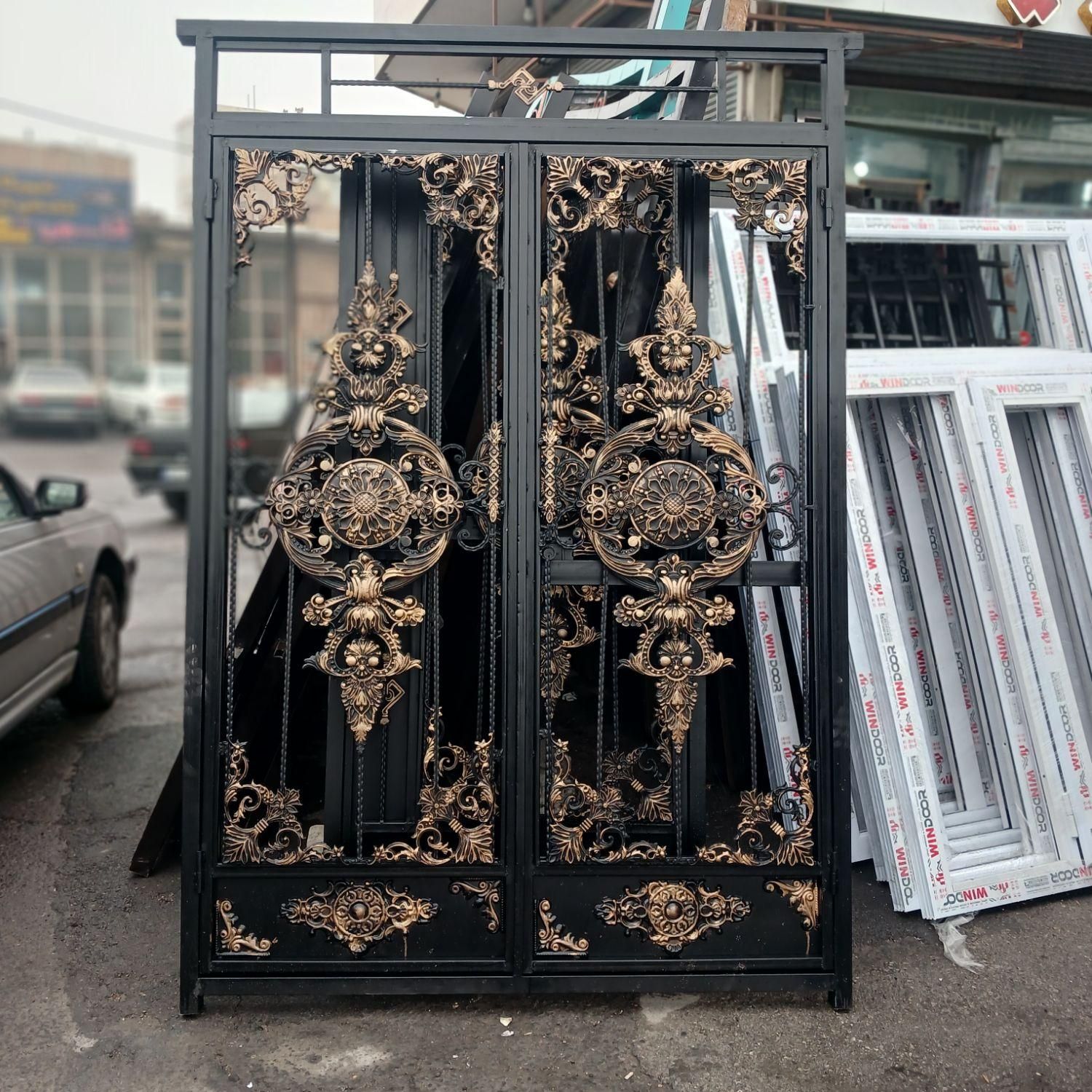کارگاه تولید درب حیاط اهنی سنگین